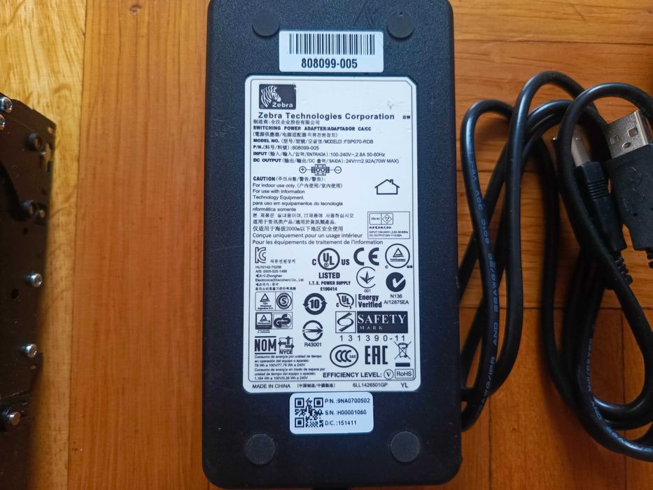 Kioskowa drukarka termiczna etykiet paragonów biletów Zebra TTP2030