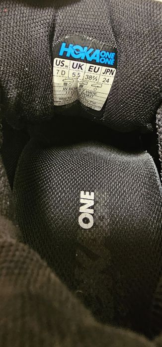 HOKA ONE ONE BONDI 7 używane rozmiar 38⅔ wkładka 24cm