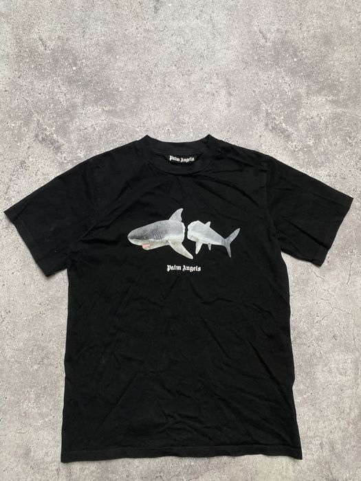 Palm angels shark футболка big logo drip slim hype tech