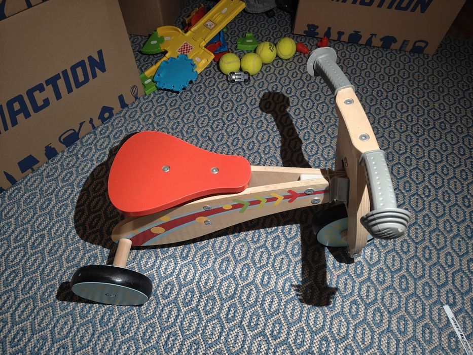 Rowerek dziecięcy drewniany biegowy