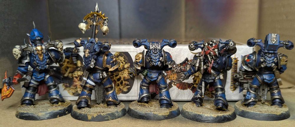 Warhammer 40k. Chaos Space Marines: Night Lords (10 шт, покрас)