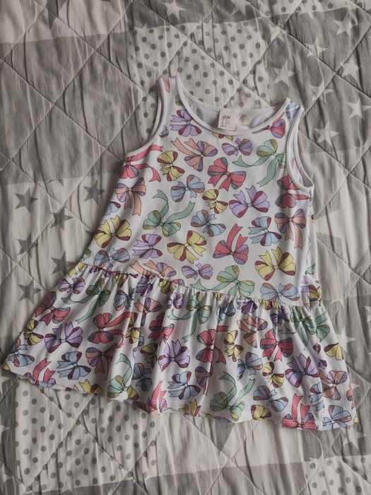 Sukienka lato wstążeczki H&M rozm. 92
