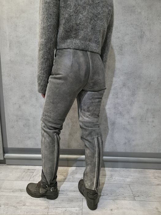 H&M Studio Innovation шкіряні брюки штани зі шкіри байкерські штани