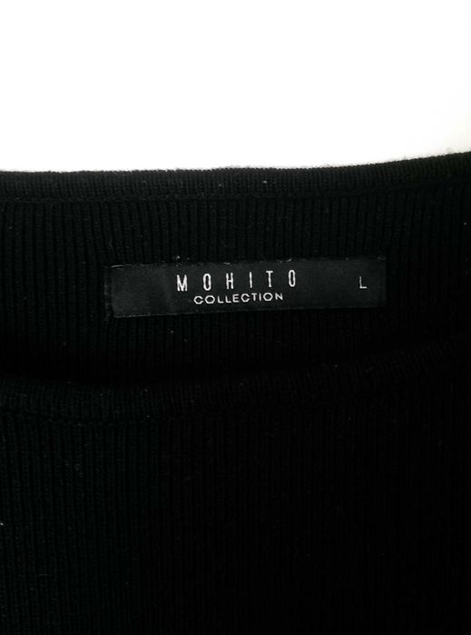 Czarna damska bluzka bluza sweter longsleeve długi rękaw gruba ciepła