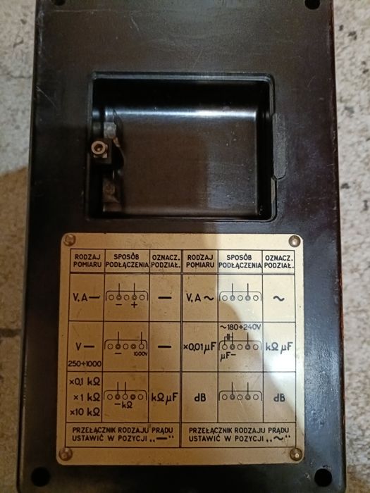 Urządzenie PRL miernik urządzenie multimetr