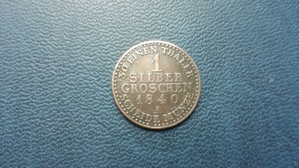 Saksonia-Weimar-Eisenach (Niemcy) 1 silbergroschen 1840 A_srebro