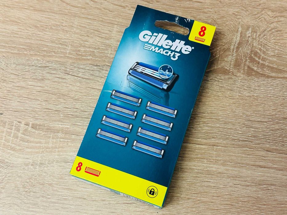 Wkład do maszynki Gillette Mach3 8 szt. 3 ostrza oryginalne