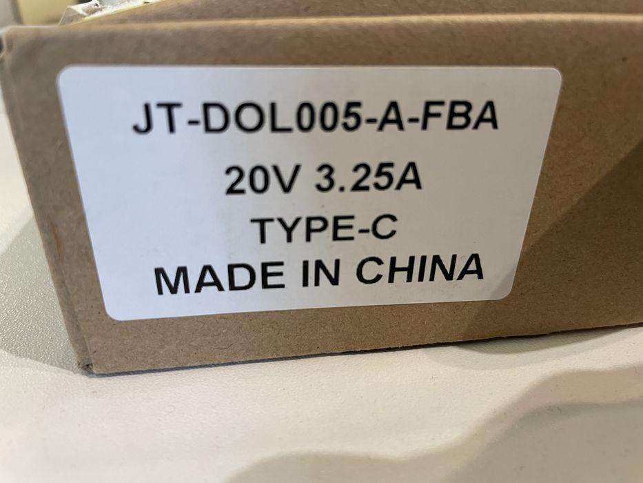 Зарядное устройство Type C AC Power Adapter 65W 20V 3.25A USB-C