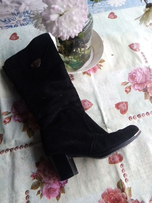 Зимові сапожки замш