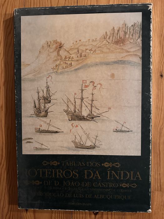 Livro tábuas dos roteiros da Índia por D.Joao de Castro