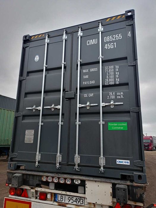 Kontener morski 40HC ONE-WAY 2026 RAL 7016 antracyt High Cube