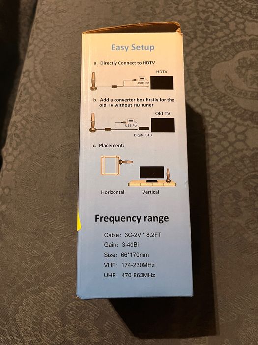 Antena para TV portátil