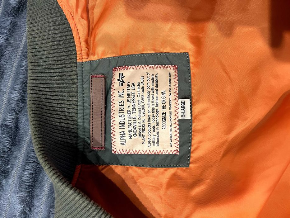 Kurtka bomber Alpha Industries MA-1 oliwkowa L–XL