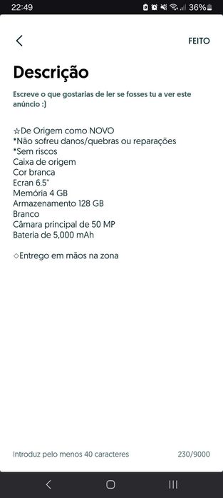 Smartphone SAMSUNG Galaxy A13 5G (6.5'' - 4 GB 128 GB - Branco)