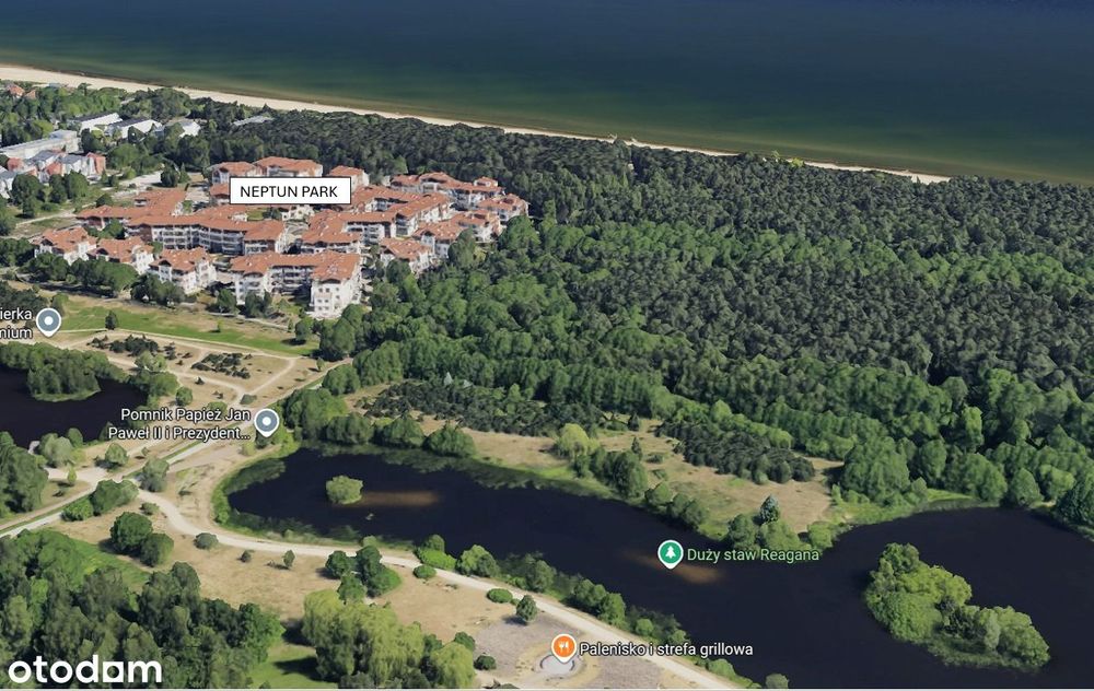 Neptun Park, taras 118 m², widok na las, 100 m od plaży