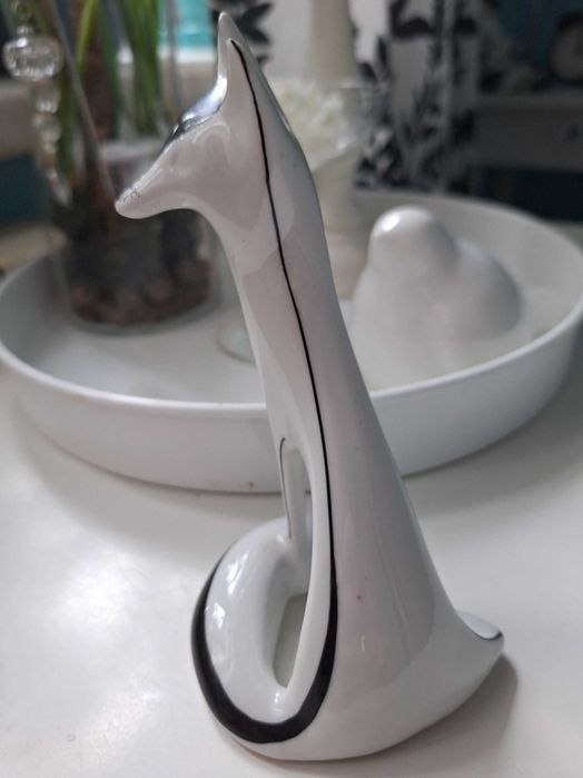 Lisek siedzący figurka Ćmielów New Look PRL