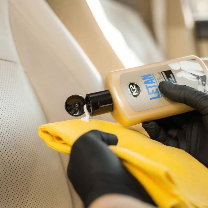 Очиститель, кондиционер кожи K2 Letan салона авто пенный молочко спрей