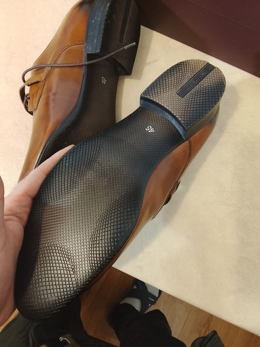 Prada oryginalne luxury skórzane eleganckie buty męskie
