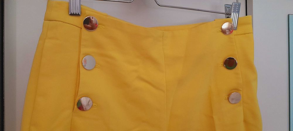 Spodnie damskie żółte  M Zara