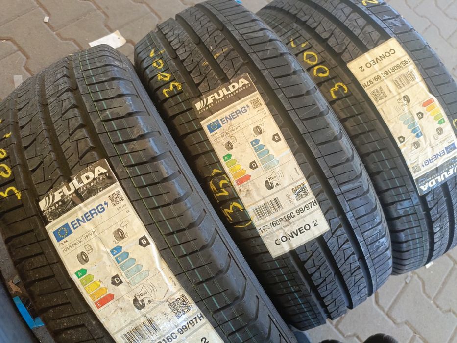 Nowe opony letnie 195/60/16c Fulda 4 sztuki 2021r