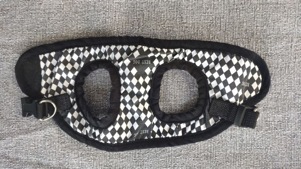 Szelki XS chaba dla małego pieska biało czarne