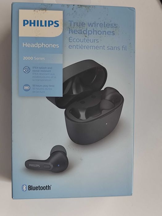 Навушники PHILIPS TAT2206 True Wireless Black (Бездротові, блютуз, TWS