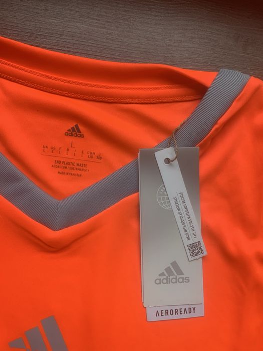 Koszulka sędziowska Adidas czarna/pomarańczowa