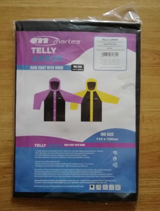 Nowa kurtka przeciwdeszczowa Telly Junior Martes ( 110-130 cm)
