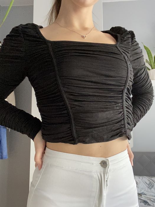 Bluzka z marszczeniami NOWA Sinsay