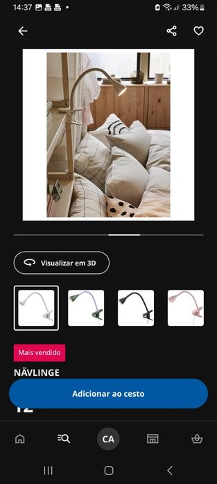 Vendo candeeiro led branco426580340859228166