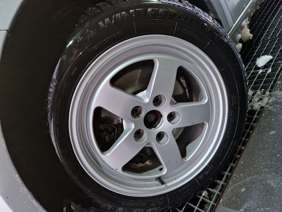 Koła alufelgi 5x112 opony zimowe Dunlop response 195 60 r16 super stan