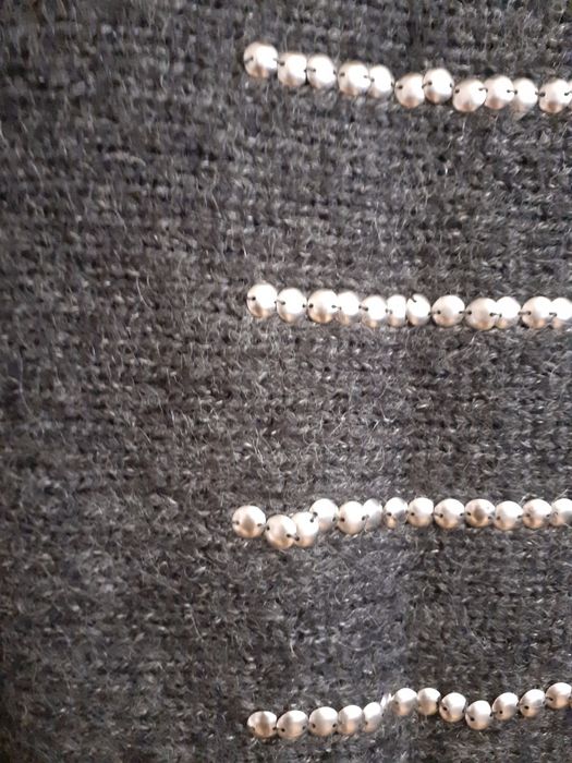 Sweter damski golf z dodatkiem wełny I moheru r M/L