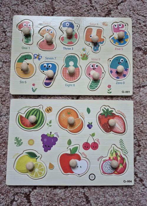 Іграшка для малюків Metoo сортер 5 в 1 та дерев'яні вкладиші