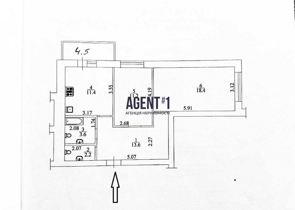 ЖК Сучасний, повноцінна 2-кімн. квартира, 64 кв.м. Святопетрівське