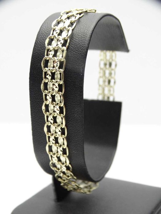 Piękna Złota Bransoletka 6,67g P585 19cm 0,8cm