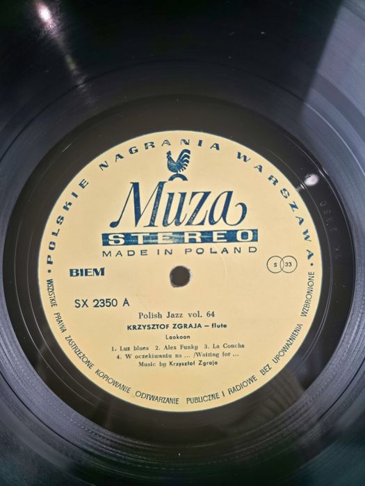 Płyta winylowa Polish Jazz Krzysztof Zgraja Laokoon