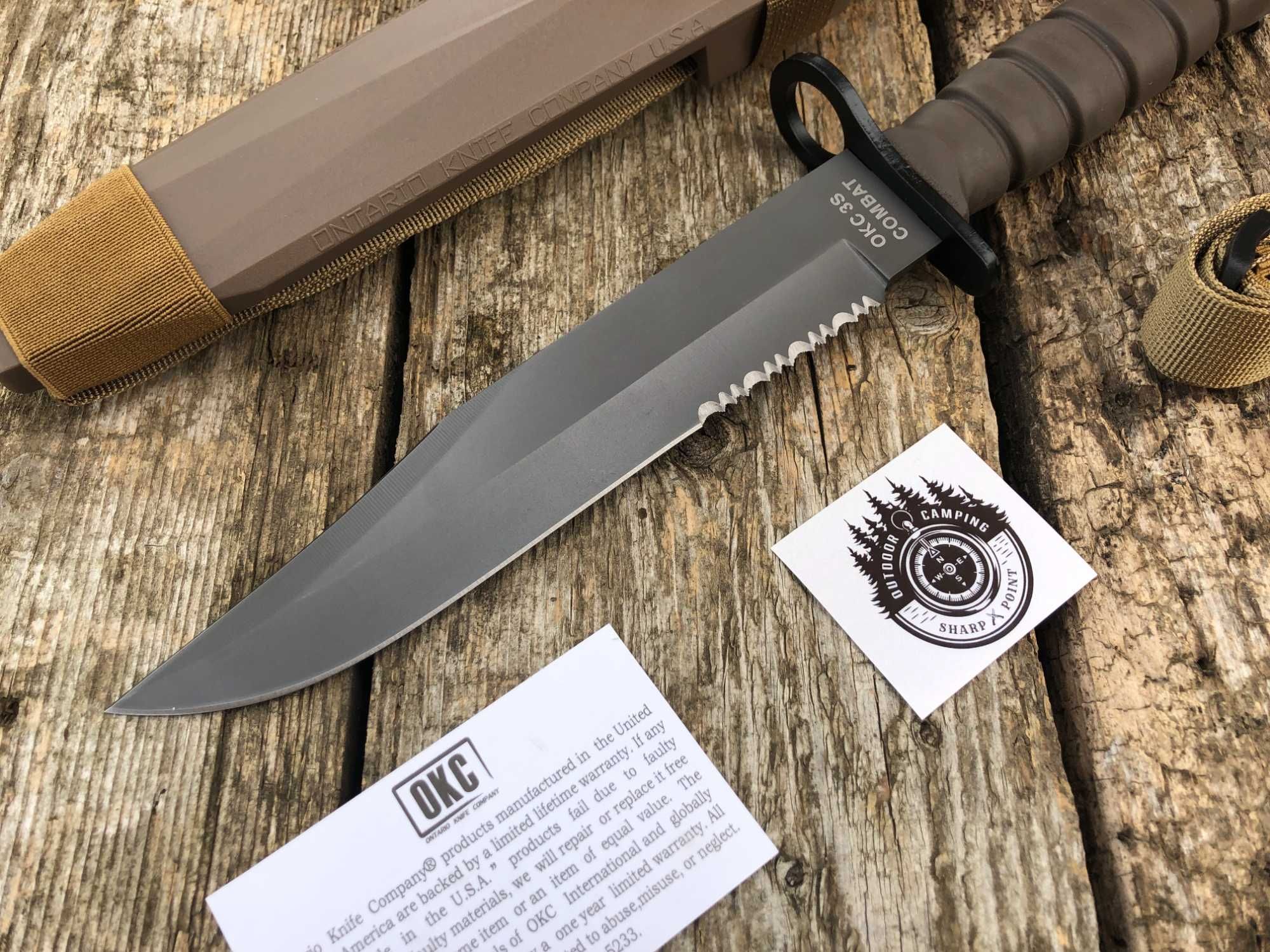 Штык нож Ontario OKC 3S Bayonet Combat, Тактический нож М9 код 84: 1 ...