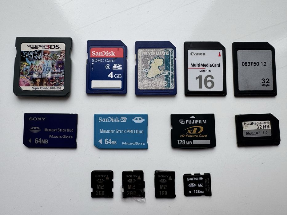 Карти пам’яті SD, MMC, Memory Stick, M2 – Sony, Nokia, Canon