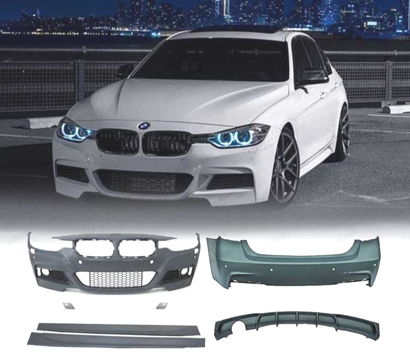 KIT CARROÇARIA BMW F30 LOOK M PERFORMANCE PDC ABS