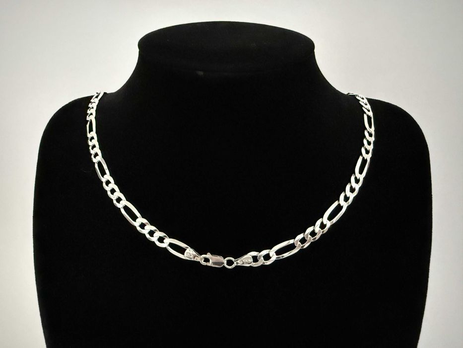 Srebrny Łańcuszek splot Figaro 57 CM 21 GRAM ! PR. 925 Okazja !