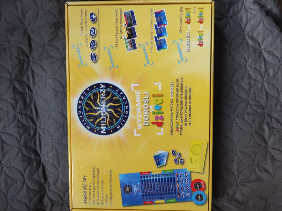 Gra Milionerzy wyzwanie dorośli kontra dzieci ( jak nowa )