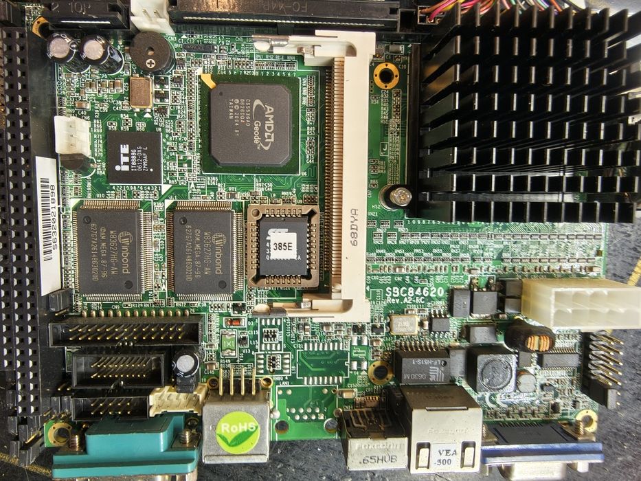 Komputer przemysłowy SBC84620 single boar computer dysk + pamiec + LCD