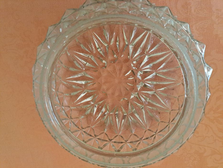 Globo de candeeiro antigo em vidro trabalhado