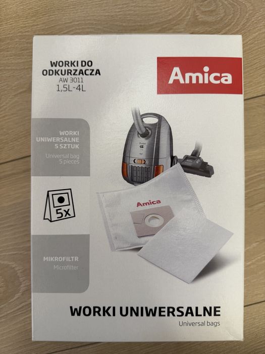 Odkurzacz Amica Surazo 900W workowy + komplet zestaw nowych worków