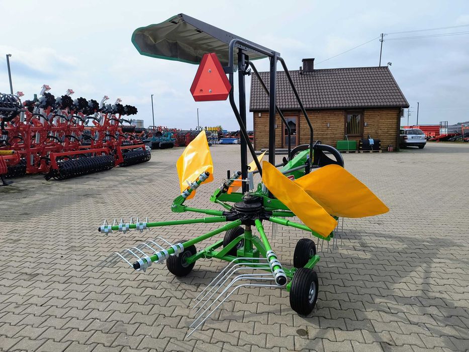 Zgrabiarka Karuzelowa TALEX Spyder 3,6m 4,2m tandem WOM koło kopiujące