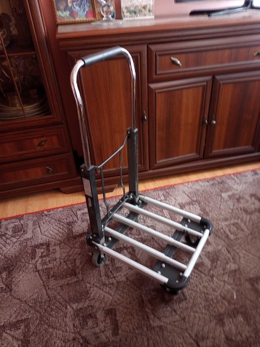 mały wózek ogrodniczy transportowy składany