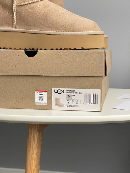 UGG Short Platform Beige premium , UGG Short Platform Beige , уггі