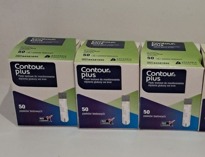 3 opakowania pasków Contour Plus (150 pasków)