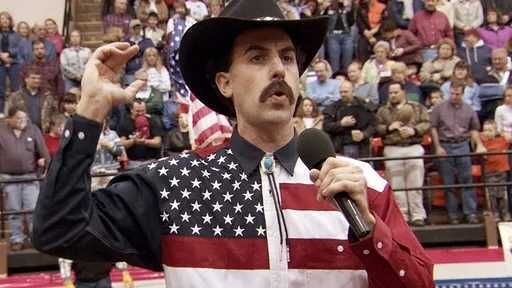 BORAT (Sacha Cohen/Pamela Anderson) + de 30 minutos de Cenas Cortadas