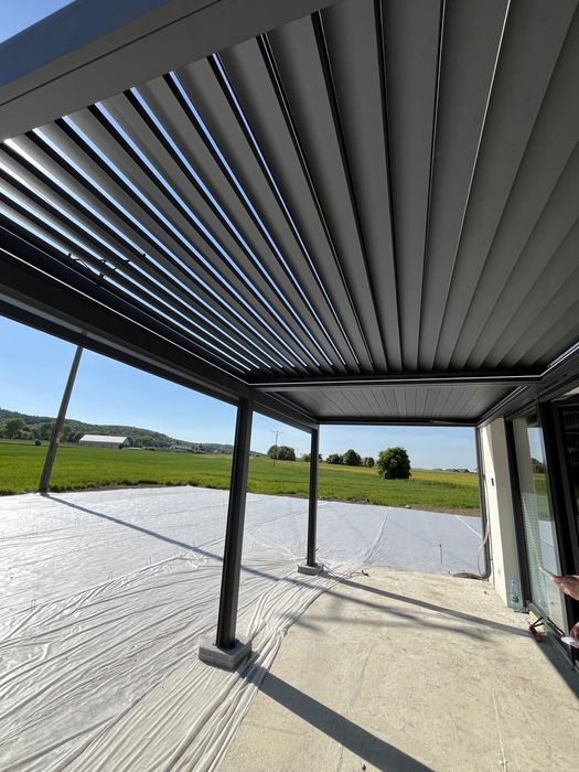 Pergola Ogrodowa Przyścienna Aluminowa 6x3 Bioklimatyczna